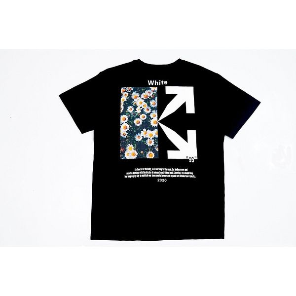 

style brand chao daisy graffiti arrow print lu han wang yibo same short sleeve t-shirt, White;black