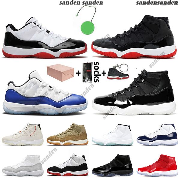 

with box jumpman 11 jubilee women basketball shoes 11s 25th anniversary bred concord blue mens trainers sneakers