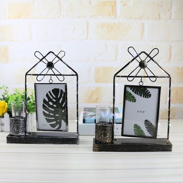 

frames and mouldings 6-inch iron windmill po frame retro-luminous bedroom deskmultifunctional platform hydroponics rectangle ornaments
