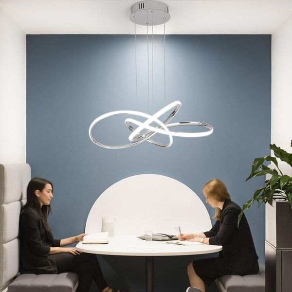 

chandeliers chrome/gold plated modern led chandelier for dining room kitchen 90-260v