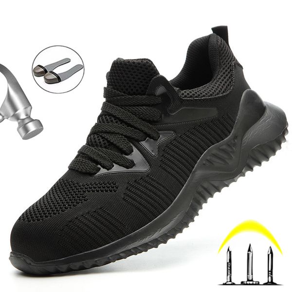 

Bottes homme acier orteil sécurité hommes chaussures de anti-crevaison Construction travail baskets, Lb810-purple