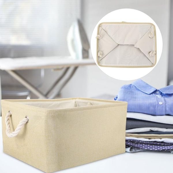 

storage baskets 1pc household sundries basket container (beige)