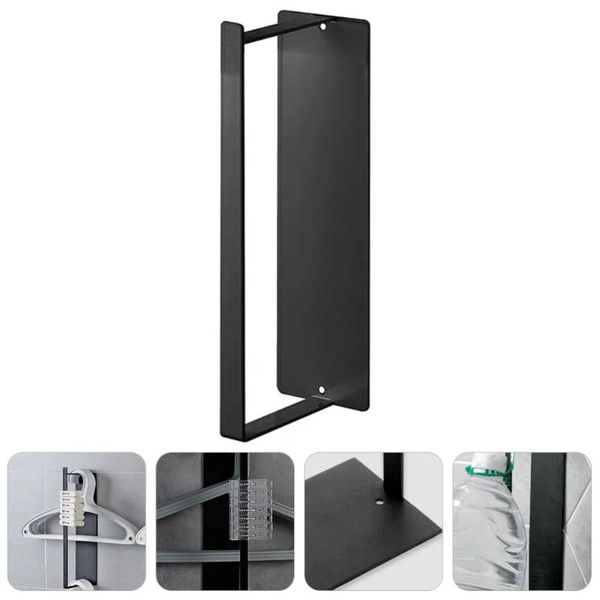 

hooks & rails wall mounted hanger storage shelf multifunctional rack bathroom towel