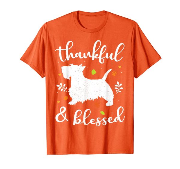 

Scottish Terrier Thanksgiving Dog Thankful Blessed Mom Gift T-Shirt, Mainly pictures