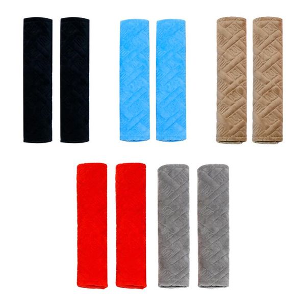 

safety belts & accessories 2x auto seat belt cover non slip fluffy seatbelt shoulder cushion car accessory adults kids interior