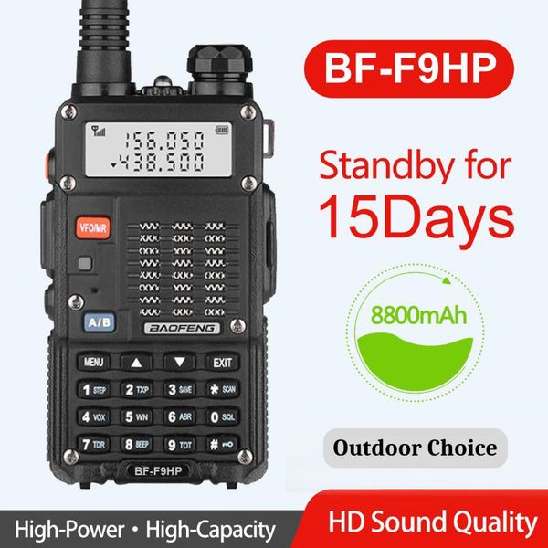 

2021 baofeng f9hp powerful walkie talkie cb radio transceiver 10km-50km long range up of uv-5r portable radio hunt city bf-f9hp