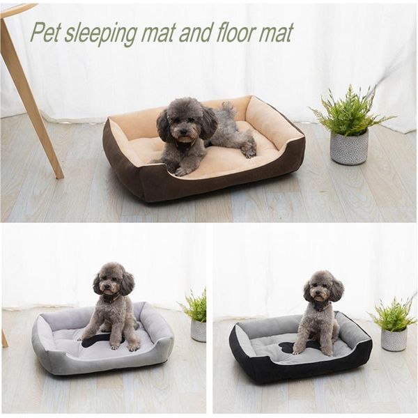 

pet dog bed warm bed kennel for small medium large dog soft mat kennel puppy cushion warm plush cozy nest house pet supplies