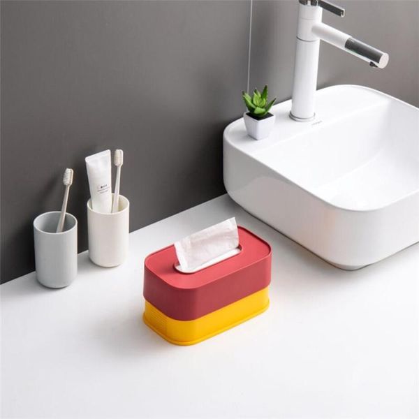 

tissue boxes & napkins stretchable napkin holder creative plastic box container deskdecoration tools office home el paper storage