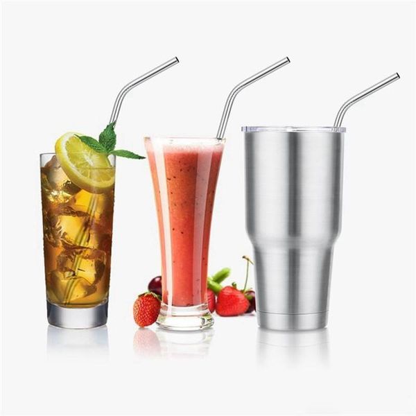 

drinking straws 25pcs/lot 20oz/30oz 8 inch length stainless steel metal reusable stag party cocktail
