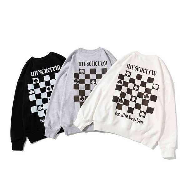 

spring and autumn version of the sweater for men women round neck lovers, Black