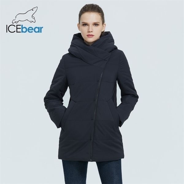 

fall ladies coat windproof warm short jacket zippered design parka women's fashion clothing gwc20508i 211007, Black