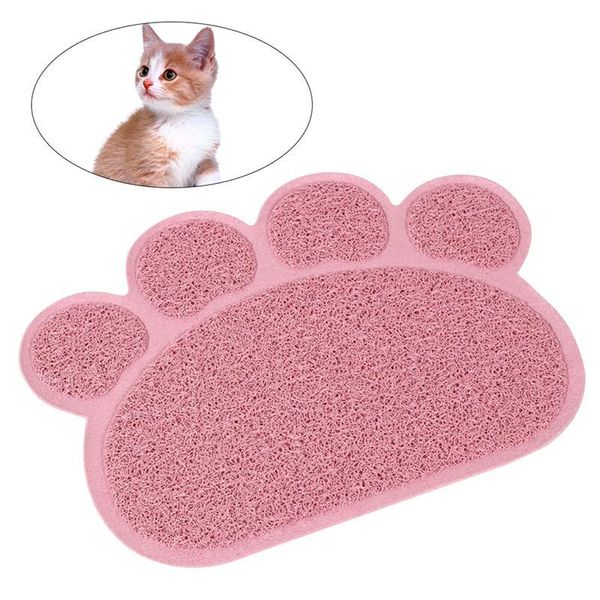 

cat beds & furniture 1pc litter mat non slip pet shape dog puppy kitten dish bowl food water placemat 30*40cm