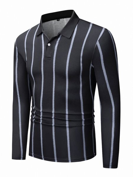 

men vertical striped polo shirt u6kk#, White;black