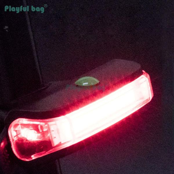 

bike lights playful bag bicycle taillight usb charging led light riding accessories night equipment ab10