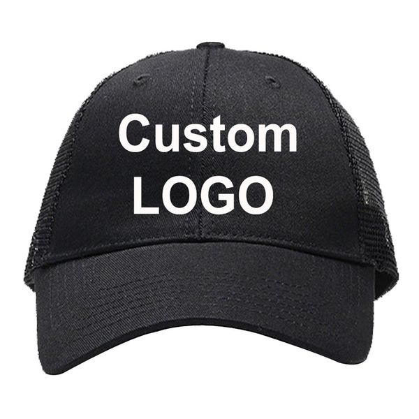 cappello da camionista personalizzato personalizza il logo berretto snapback di dimensioni regolabili golf tennis visiera parasole moda copricapo da baseball con materiale a rete