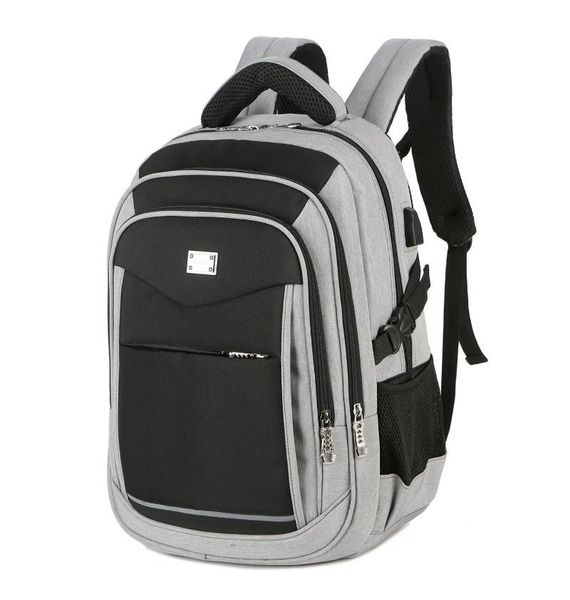 

backpack casual business men's lapusb socket waterproof durable outdoor sports bag brand for male youth school