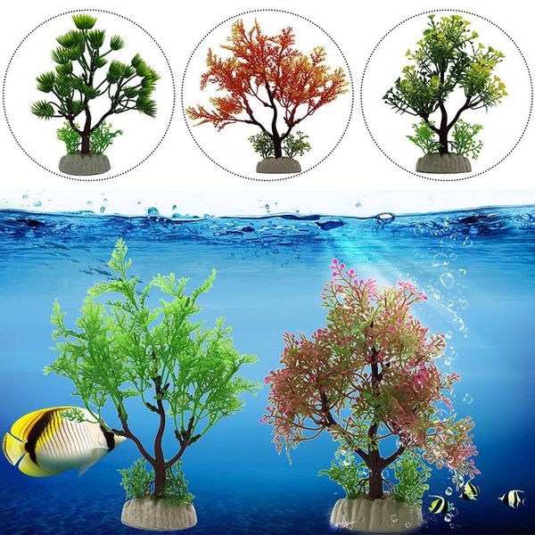 

new simulation artificial plants aquarium decor water ornament plant fish tank home office aquarium grass decoration