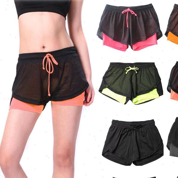 

35 summer shorts women sports shorts anti emptied quick dry short outdoor fitness plus size shorts drop shipping, White;black
