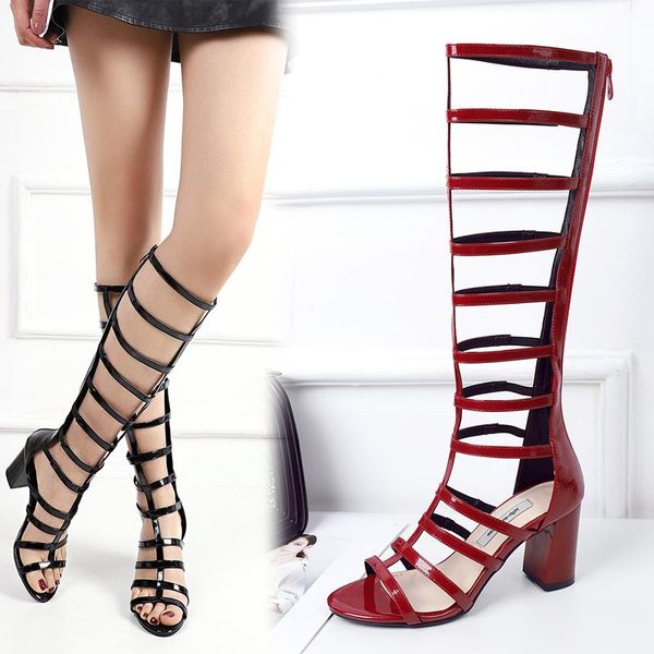 

sandals women's snake print leather high heel shoes summer woman ankle buckle strap heels pumps sandal shoe slippers, Black