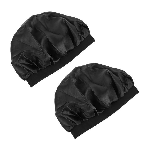 

shower caps 2pcs nightcap wide side elastic sleeping chemotherapy hat