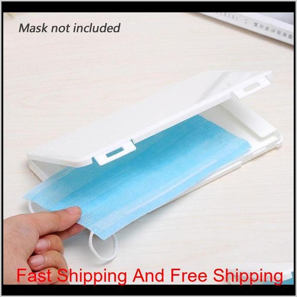 

portable mask storage box rectangular dustproof mask storage case outdoor office portable disposable face qyltio bdetoys