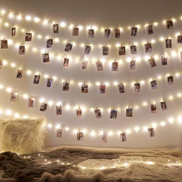 

strings 2m/5m/10m po clip string lights led usb outdoor battery operated garland with clothespins for home decoration