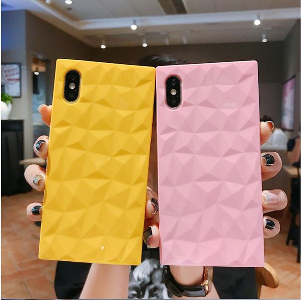 

luxury clear square phone case for iphone se 2020 se 2 se2 x xr xs 11 pro max rectangle cover for iphone 7 8 6 6s plus