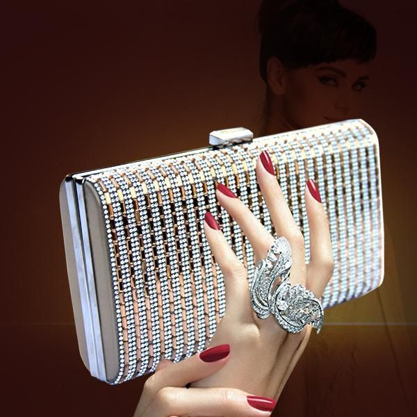 

evening bags women clutch bag diamond sequin female crystal wedding purse party banquet girl mini