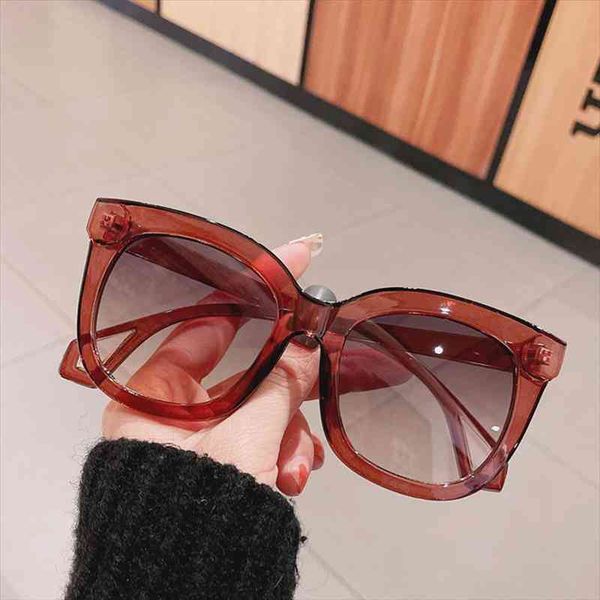 

fashion square sunglasses women vintage brand designer shades uv400 men cat eye orange tea sun glasses, White;black
