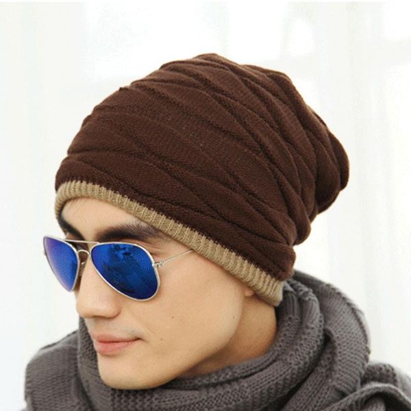 

beanies brand winter hats for men skullies male knitted hat warm suits skiing cycling beanie soft bonnet keep warmer cap