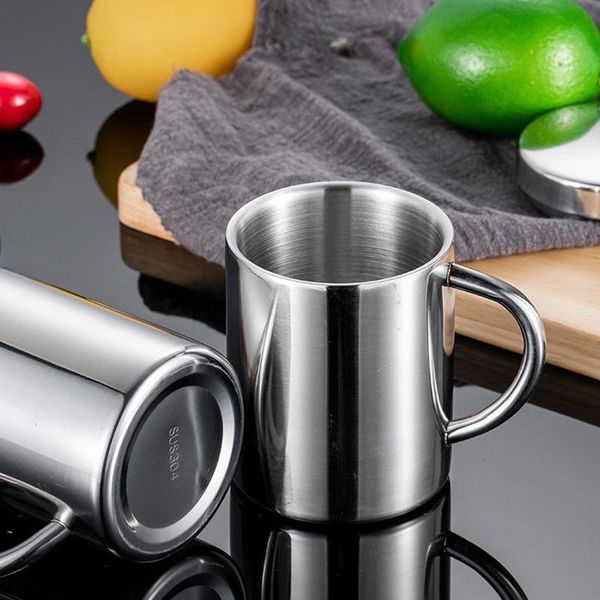 

mugs 1pcs 220ml 300ml 400ml stainless steel portable mug cup double wall travel tumbler coffee tea turkish cups