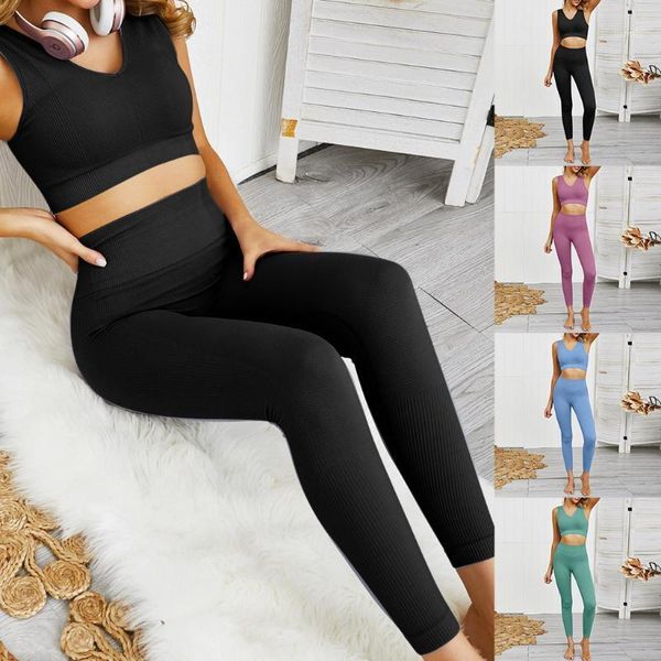 

yoga outfits set leggings women fitness suit for clothes high waist gym workout sportswear sports clothing exercise1, White;red