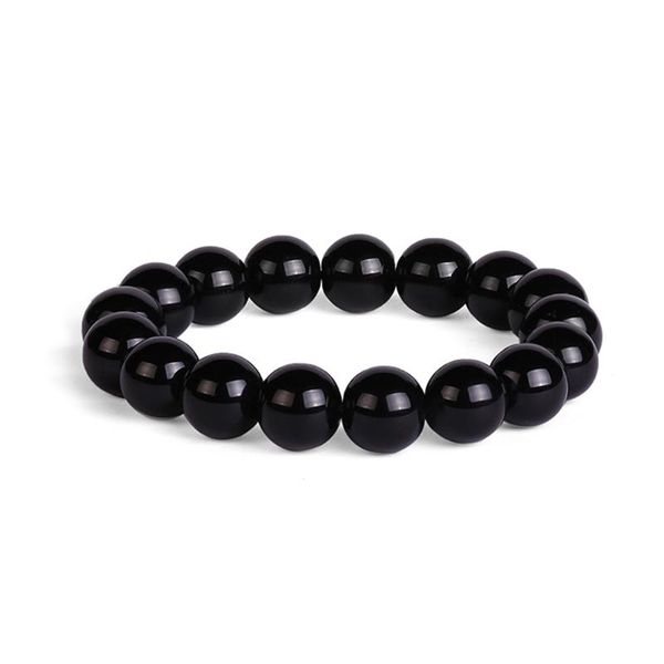 

beaded, strands fashion natural stone bracelet tiger eye triple protection hematite and obsidian health balance healing soul jewelry, Black
