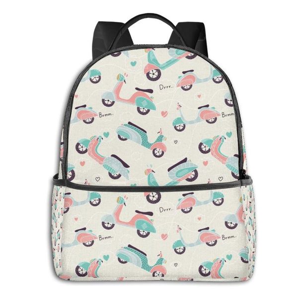 

backpack 2021 women men cute electrombile trend teenager school bag couples back pack travel