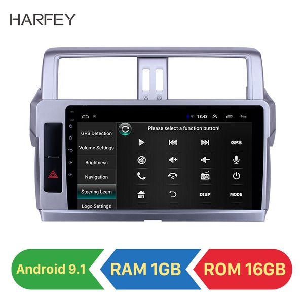 

2din 10.1inch car dvd gps radio player android for 2014-toyota pardo with hd touchscreen bluetooth support carplay backup camera