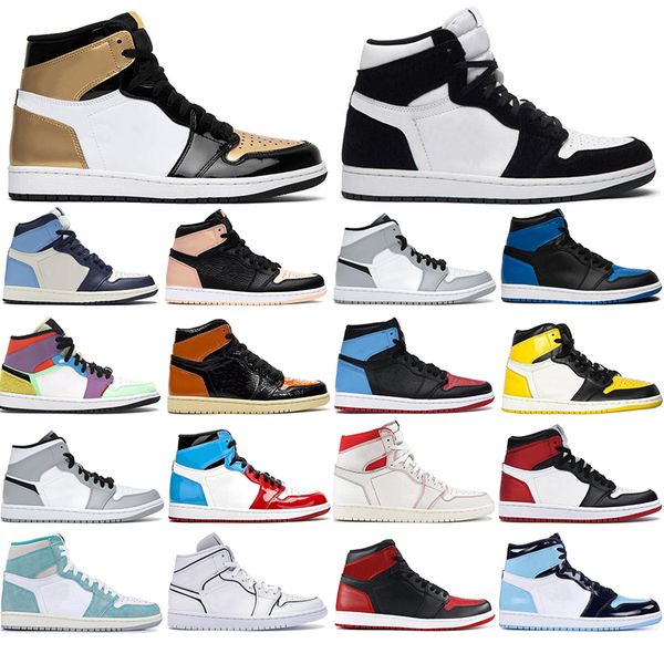 

with box 2021 jumpman 1 1s mens basketball shoes obsidian unc travis scotts turbo green chicago sports trainers sneakers 36-46