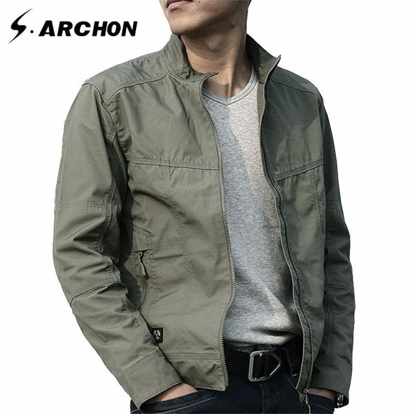 

men's jackets s.archon assassin military jacket men waterproof windbreaker tactical spring autumn combat coat, Black;brown