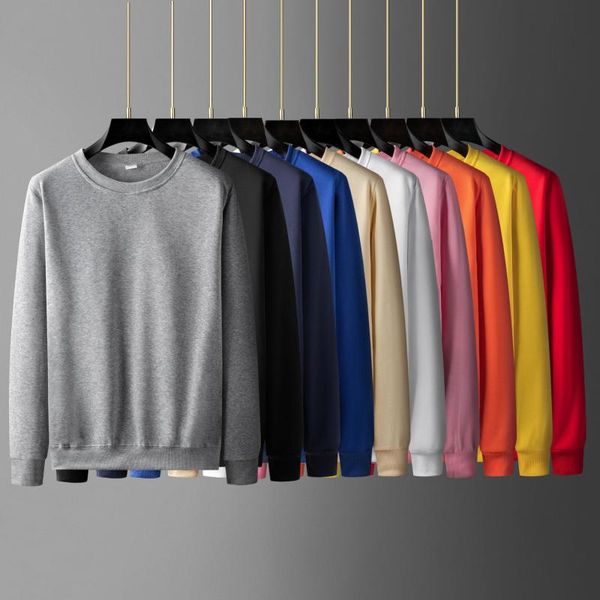 

men's jackets 2021 cotton casual sweater, high stretch thick wool pullover, slim and fashionable, round neck, Black;brown
