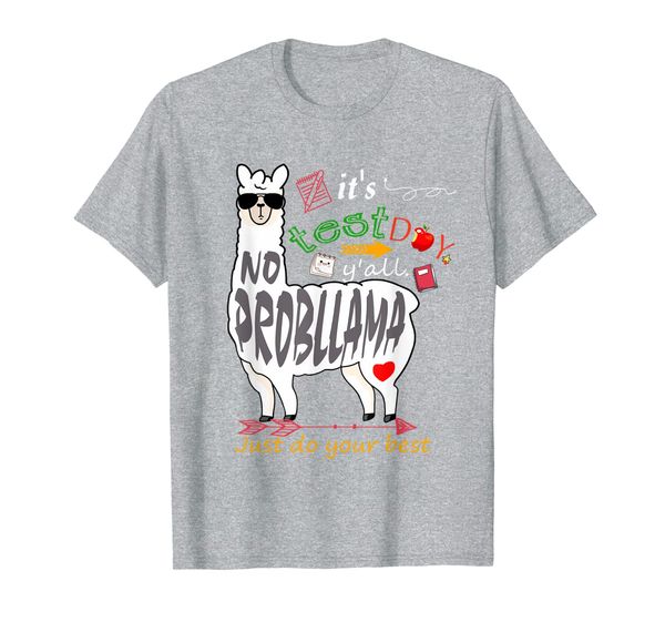 

y'all don't stress, just do your - no probllama t-shirt t-shirt, White;black