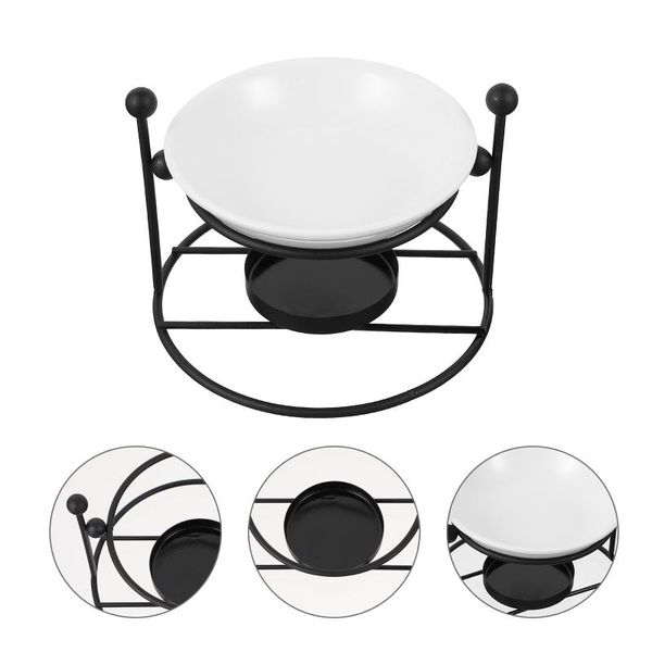 

candles 1pc household aroma diffuser delicate essential oil burner wax melt black