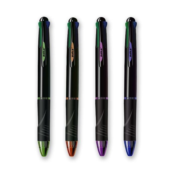 

ballpoint pens multicolor pen include 4 colors, pen, office and school supply,refill ink, writing tool set, gift, Blue;orange