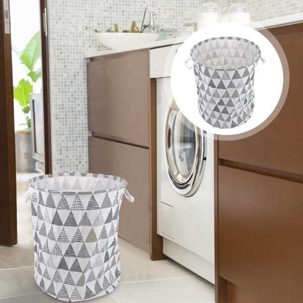 

storage baskets linen laundry basket foldable printing container sundries organizer