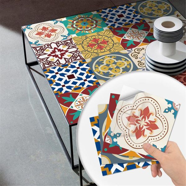 

wall stickers 10/15/20cm floor tiles diagonal self adhesive tile desk wardrobe decora craft decal