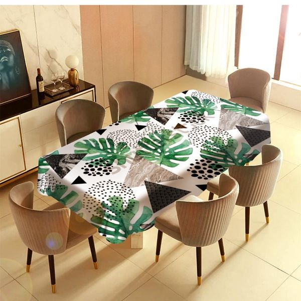 

table cloth watercolor tropical forest fantasy barbecue picnic home party