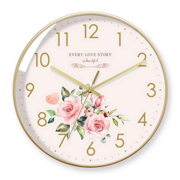 

bedroom digital wall clock elegant glass nordic vintage wall clock living room creative duvar saati silent hanging watch ea60wc