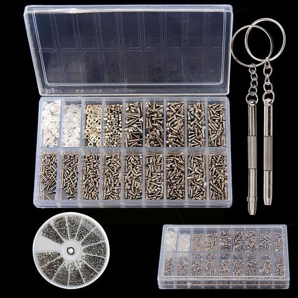 

sunglasses frames 13pcs/set round 600pcs glasses screw accessory box / pad temple nasal o2m9, Silver