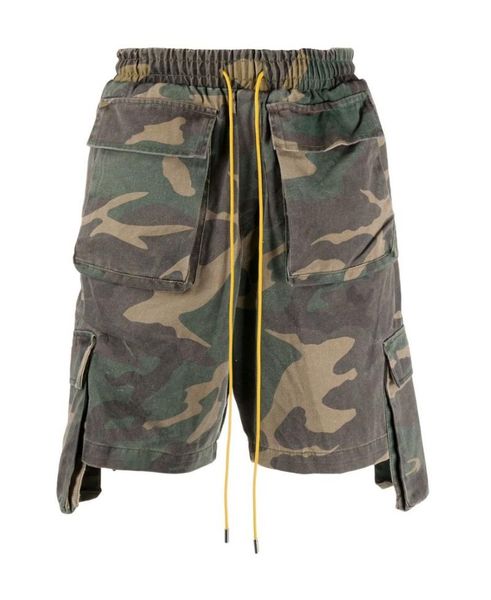 

2021ss camouflage shorts men women version multi pockets beach drawstring sportswear shorts, White;black