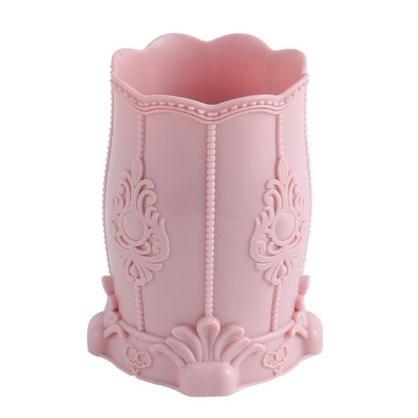 

storage boxes & bins solid organizer home makeup brush holder multipurpose portable cosmetic case ornament carved pot deskgift display