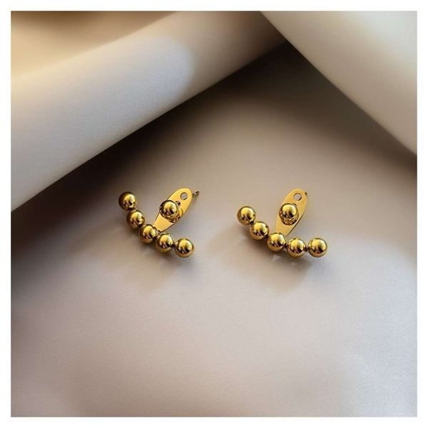 

titanium ziwen earrings round small adjustable simple temperament