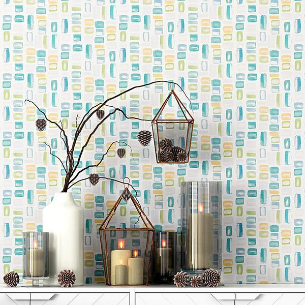 

wallpapers roll fresh colorful children's bedroom wallpaper nordic modern fashion living room texture papel de parede